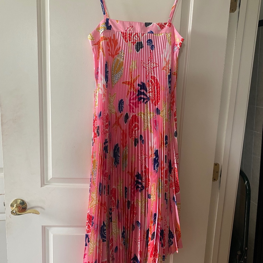 Milly IRENE seashell print dress size 8 NWT